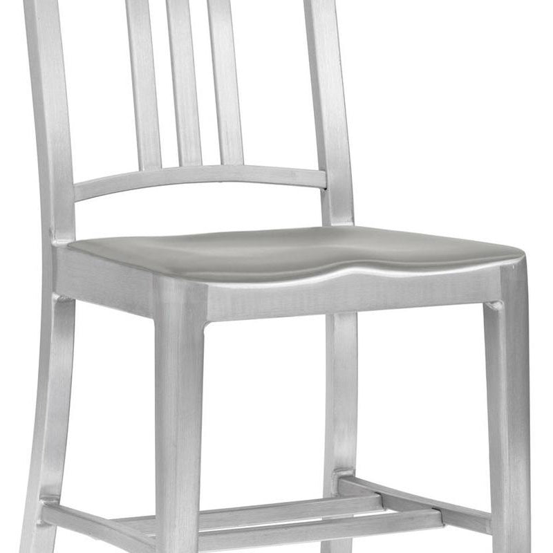 Navy Stool with Arms