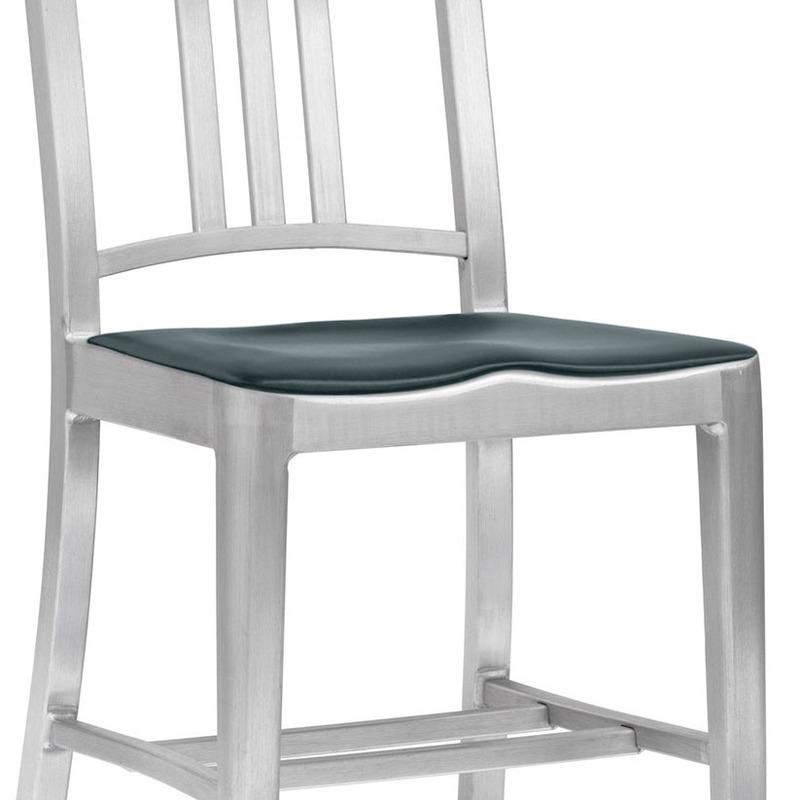 Navy Stool with Arms