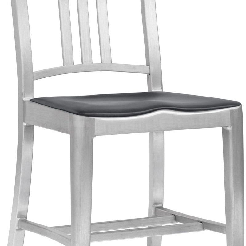Navy Stool with Arms
