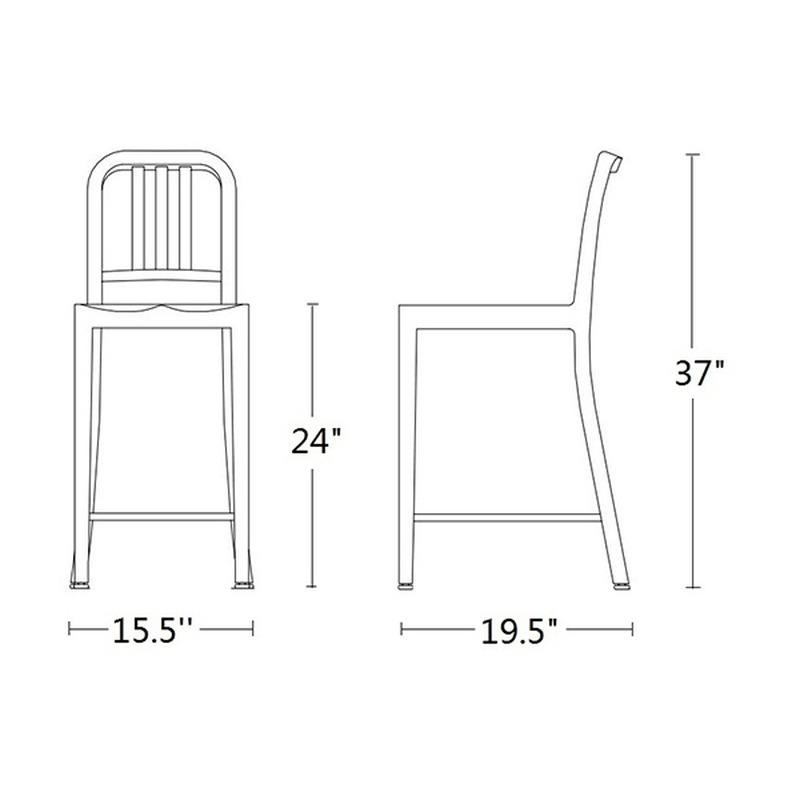 Navy Stool