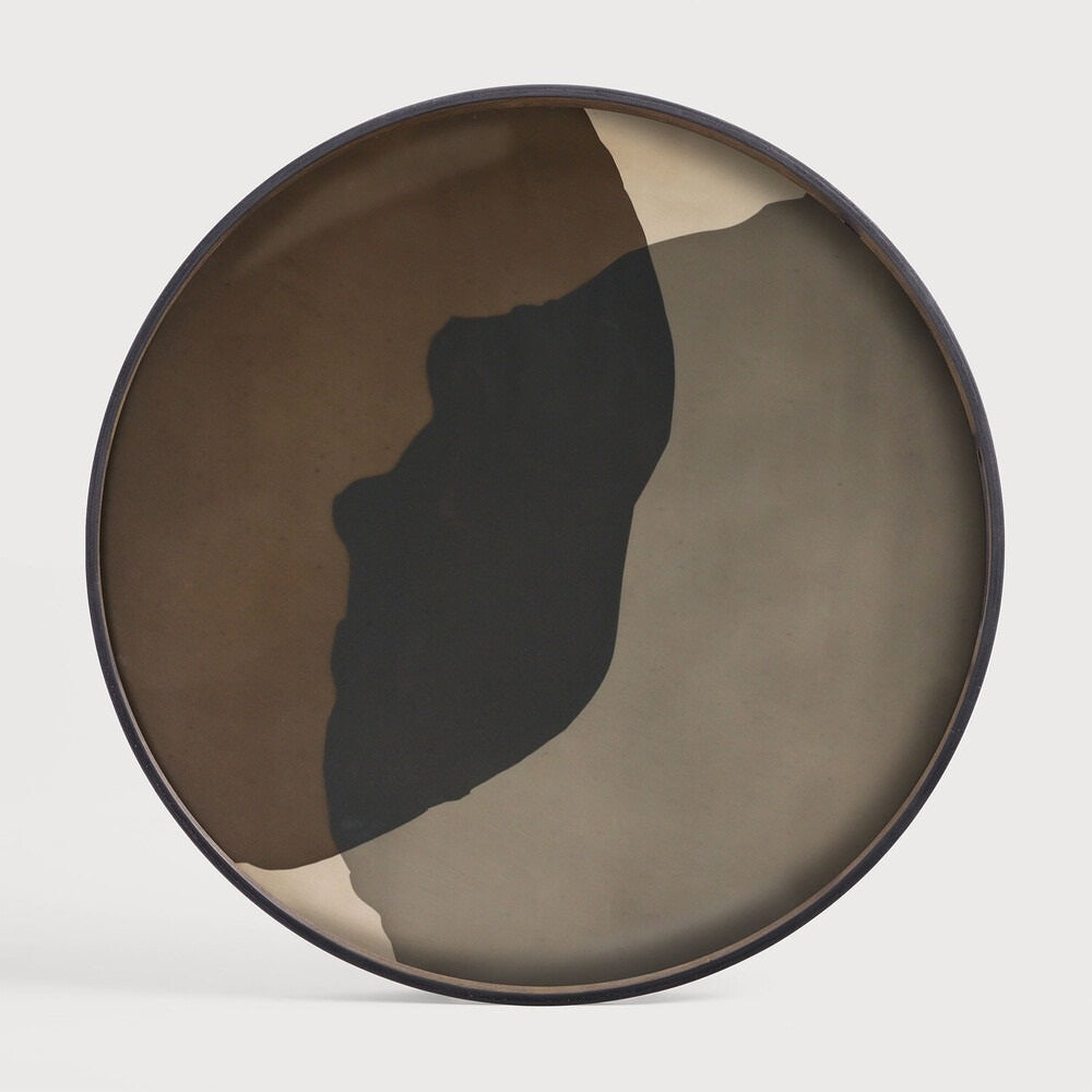 Large Tray Round Coffee Table Set