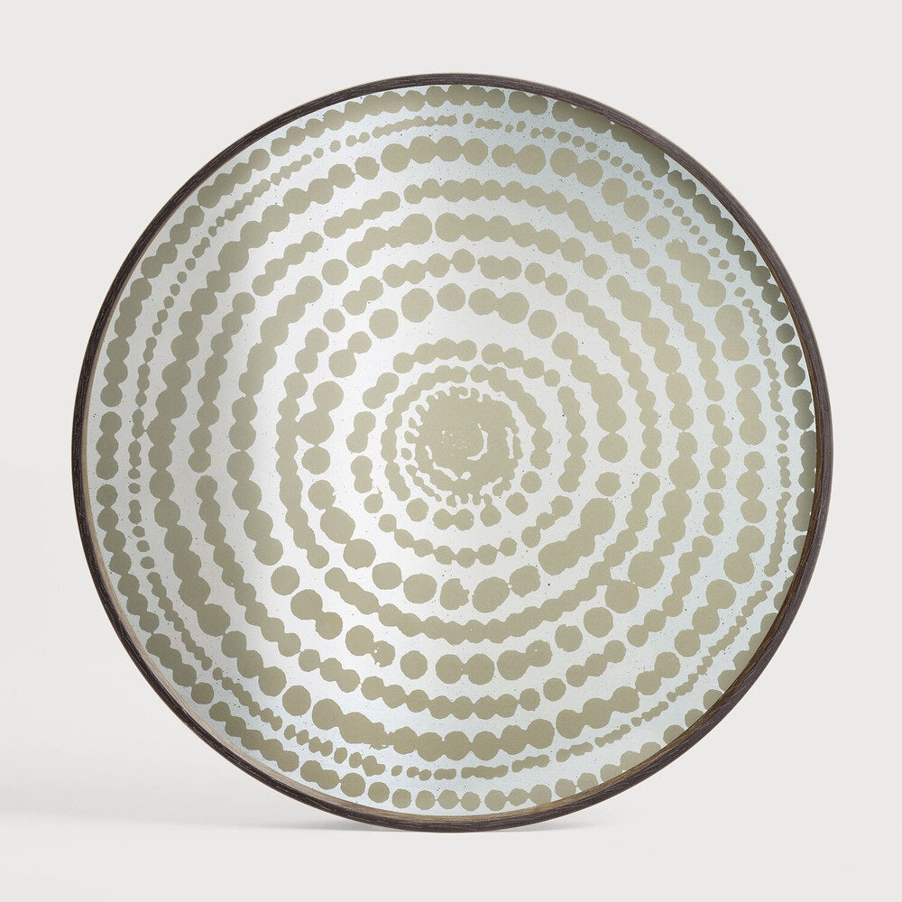 Large Tray Round Coffee Table Set