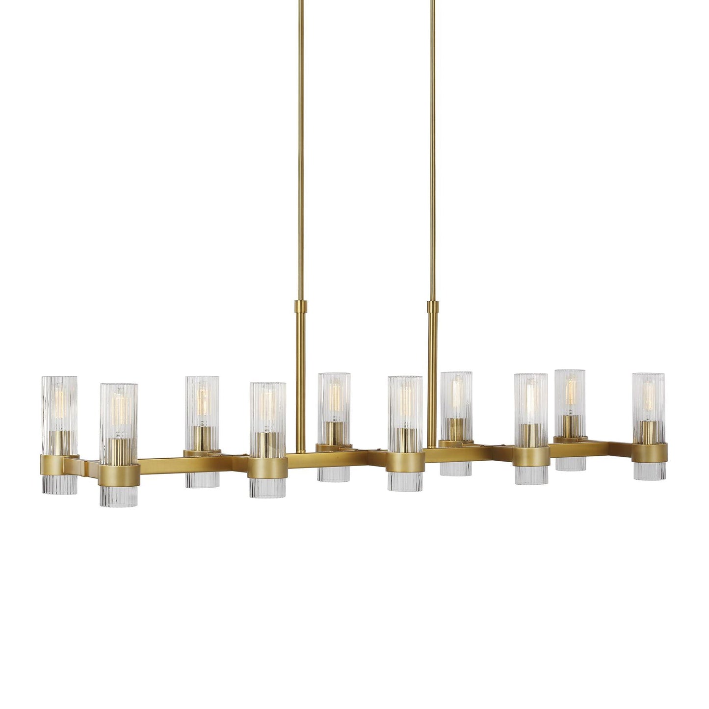 Chapman and Myers Geneva Linear Chandelier