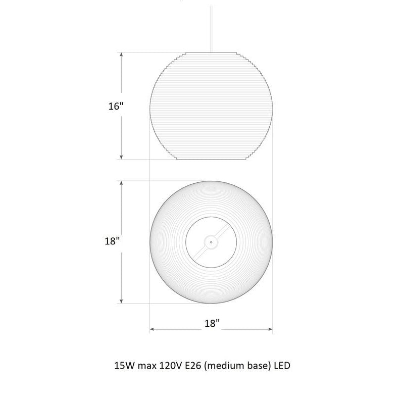 Moon Scraplight Pendant Light