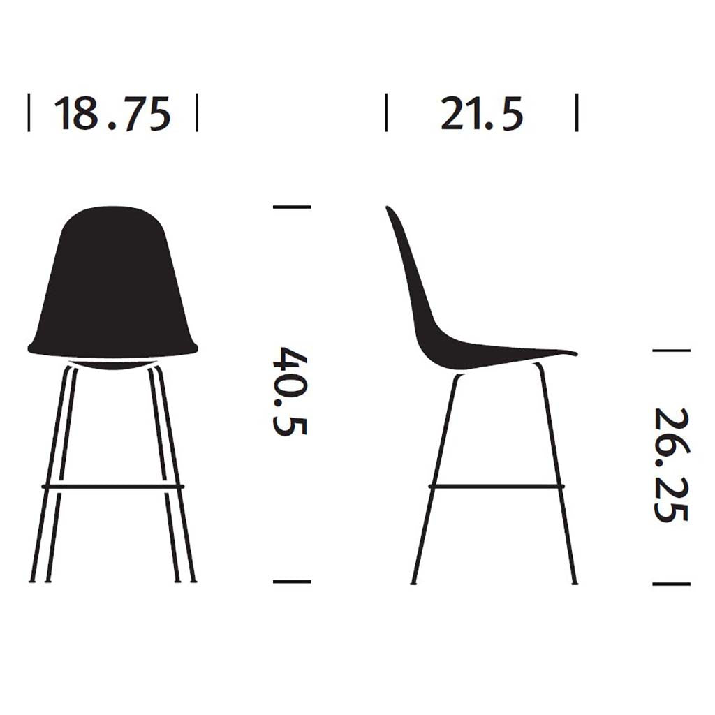Eames Molded Fiberglass Stool