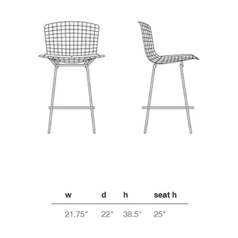 Bertoia Stool with Seat Pad