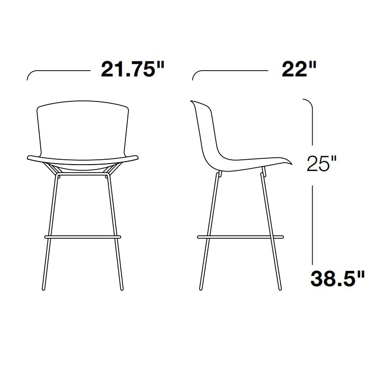 Bertoia Outdoor Molded Shell Stool
