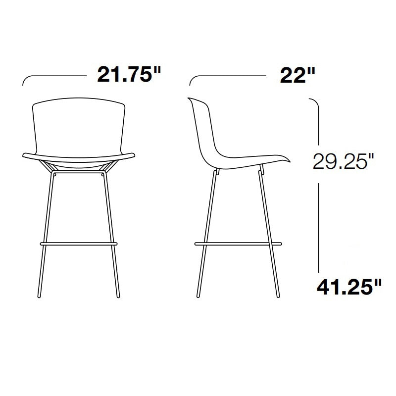 Bertoia Outdoor Molded Shell Stool