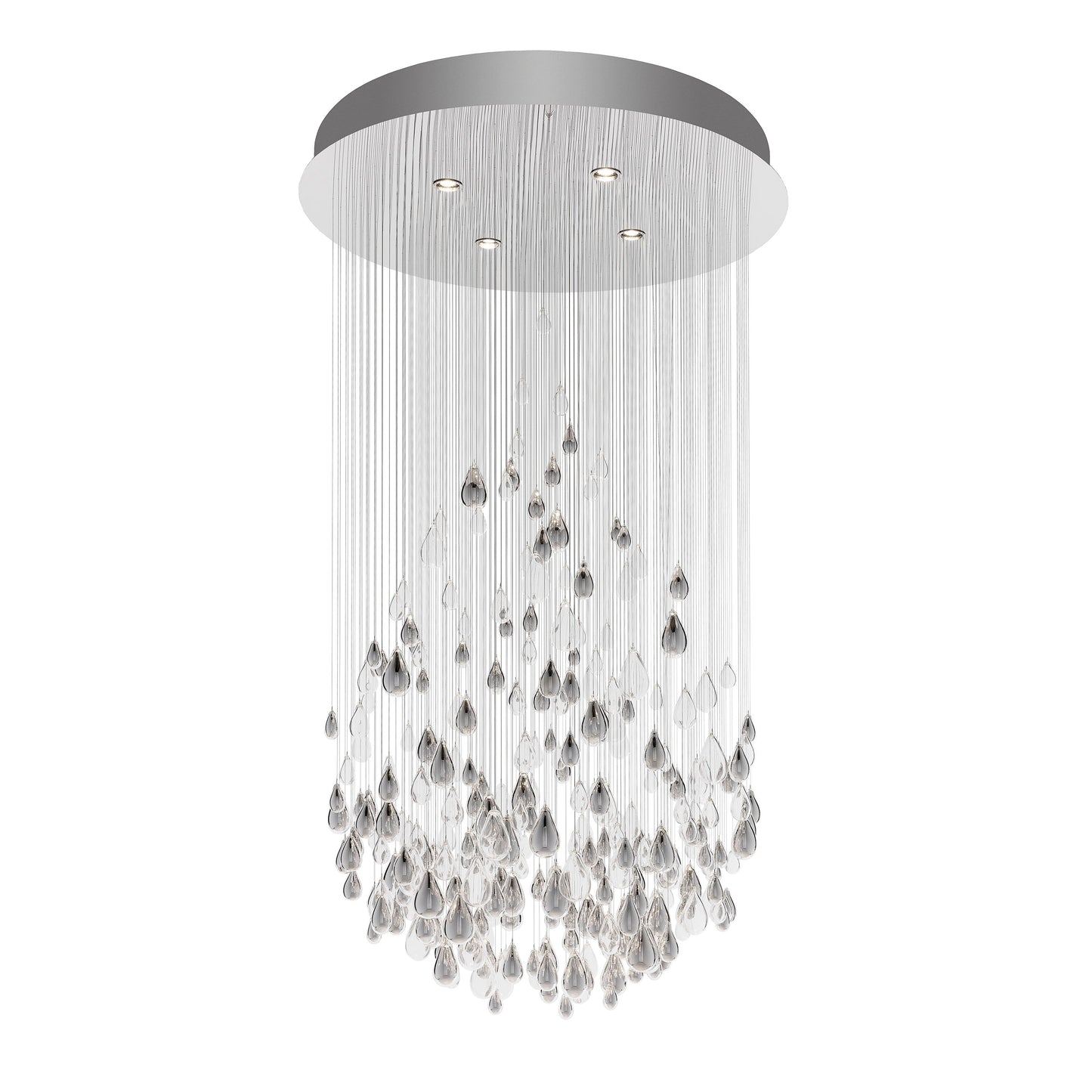 Droplets Sculpture Semi Flush Mount