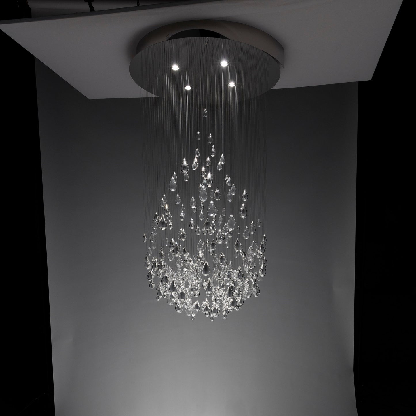 Droplets Sculpture Semi Flush Mount
