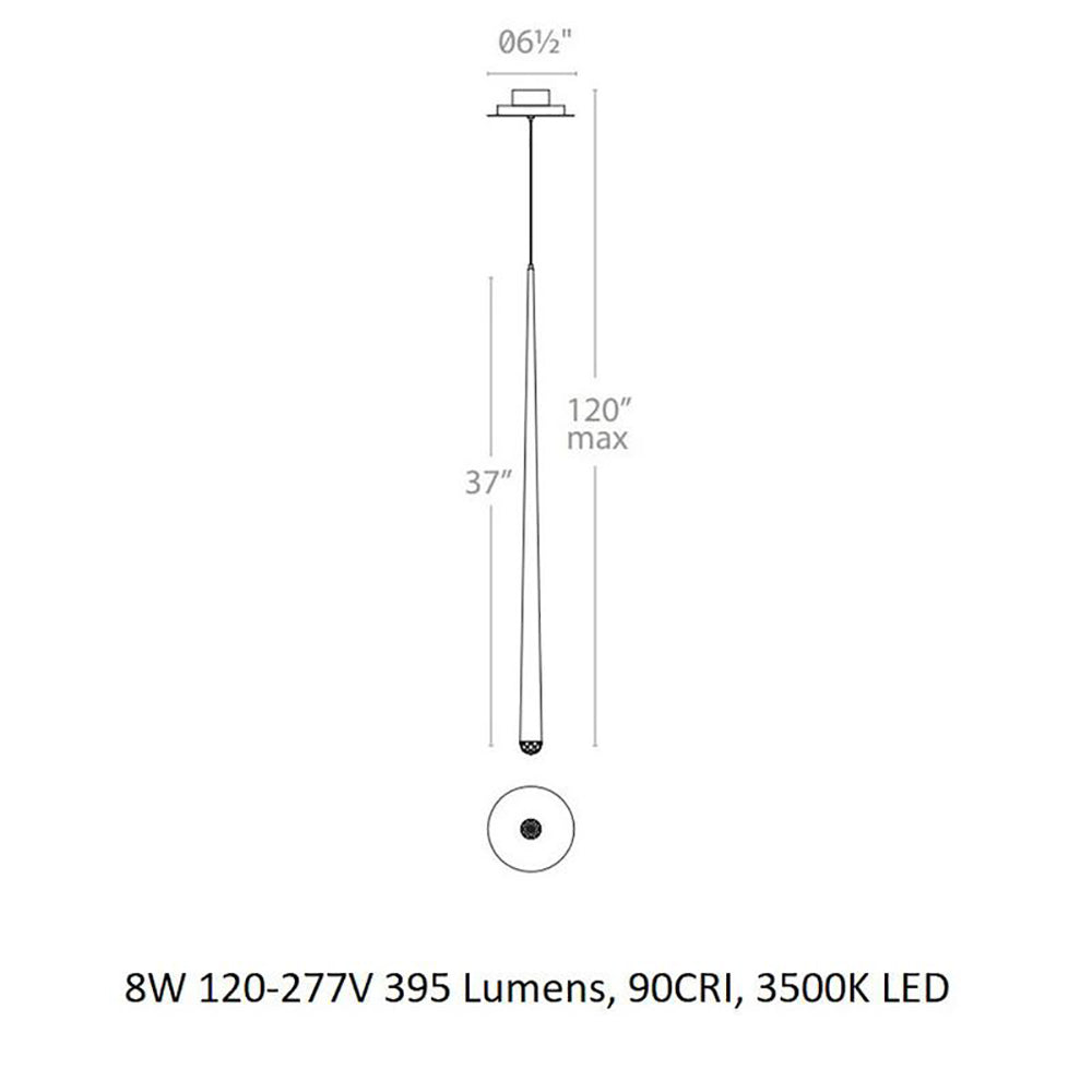 Cascade Crystal LED Pendant Light