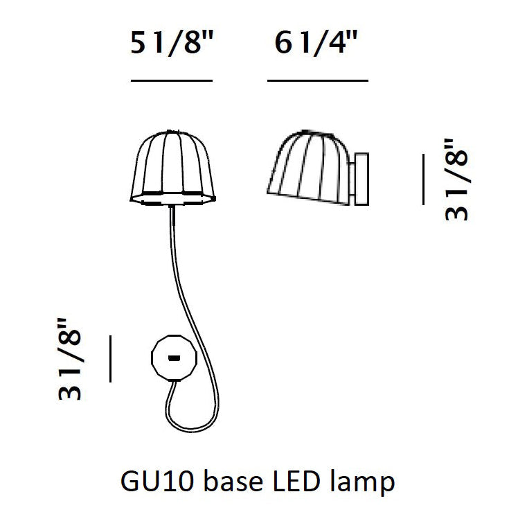 Matt White Novia Wall Light with USB Port OPEN BOX