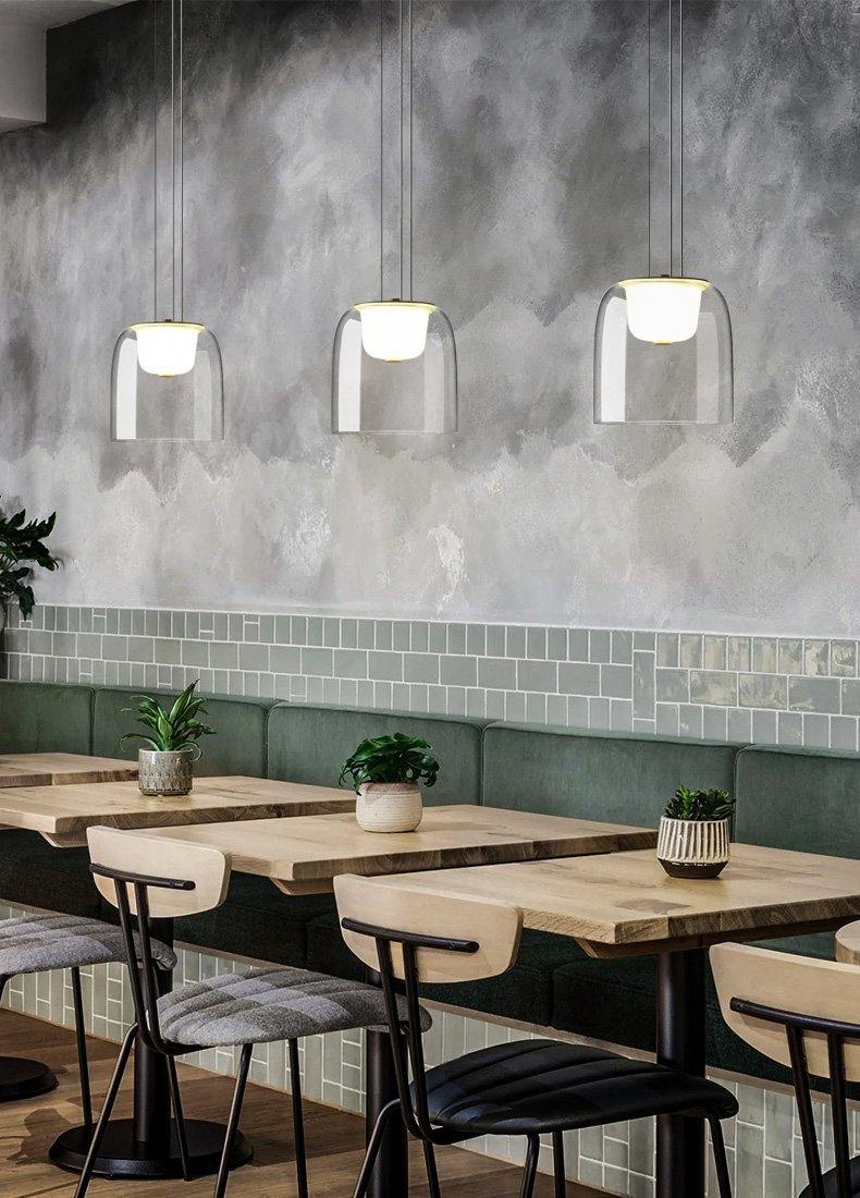 Aura Minimal Glass Pendant Light 