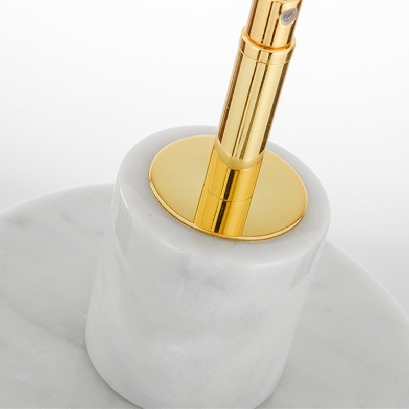 Galia Brass Marble Pendant Light 