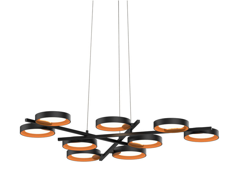 Light Guide Ring Nine Light Pendant Light