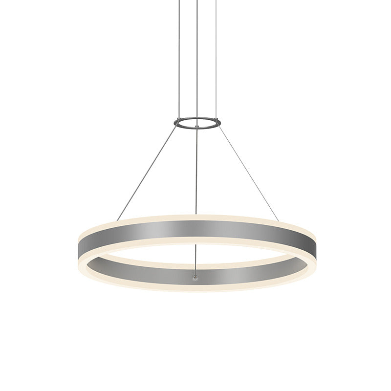 Double Corona LED Ring Pendant Light