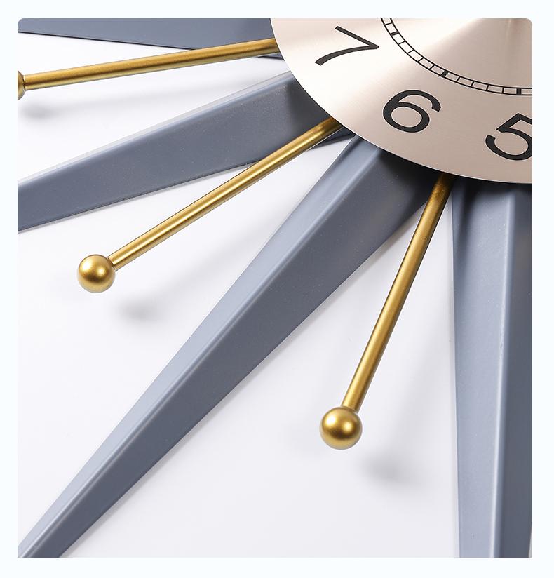 Nordic Metal Snowflake Wall Clock - Novus Decor Wall Decor
