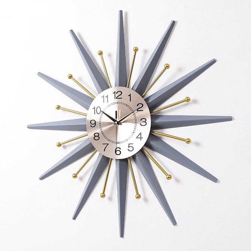 Nordic Metal Snowflake Wall Clock - Novus Decor Wall Decor