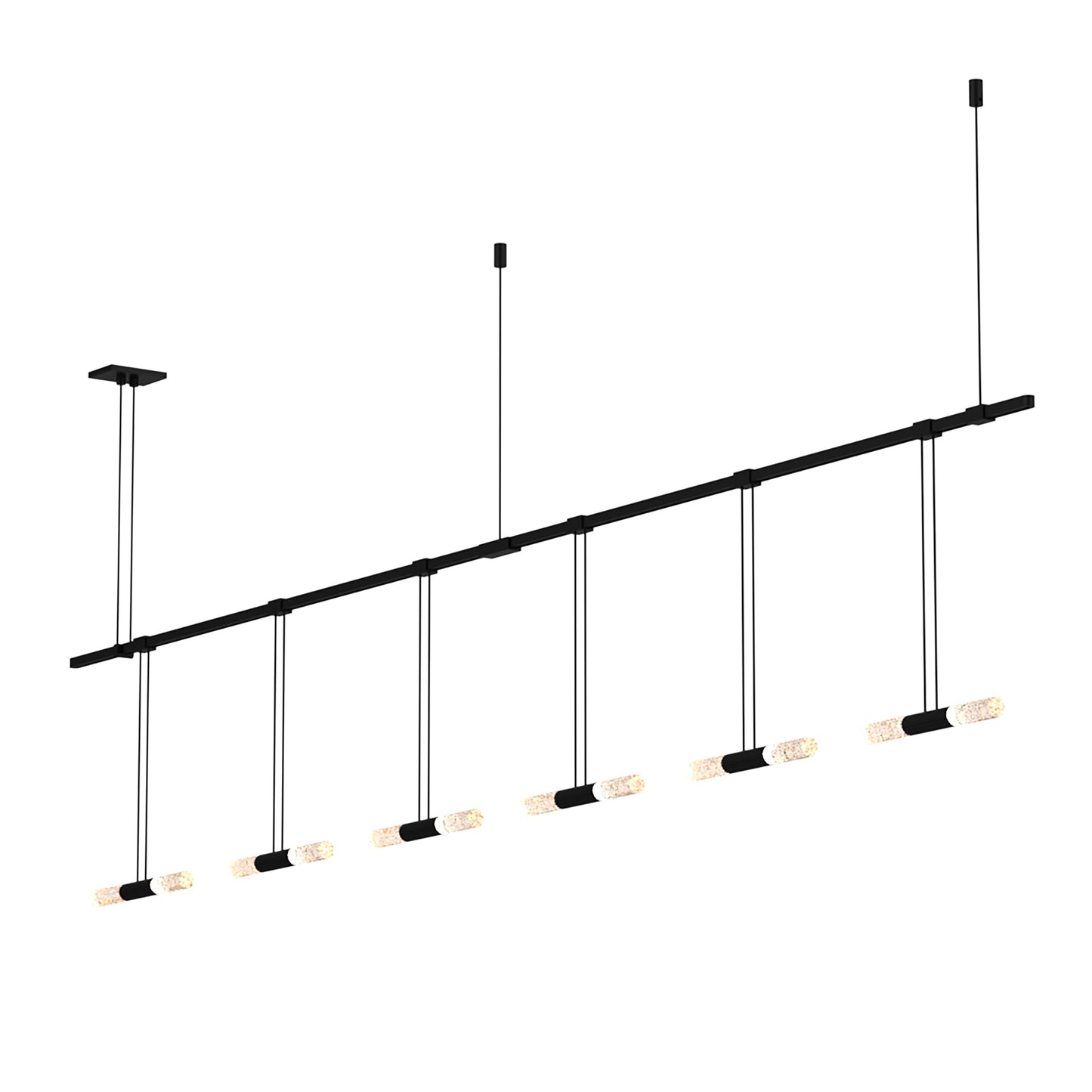 Suspenders Linear 36 inch One Tier Two-Bar Multi Light Pendant Light