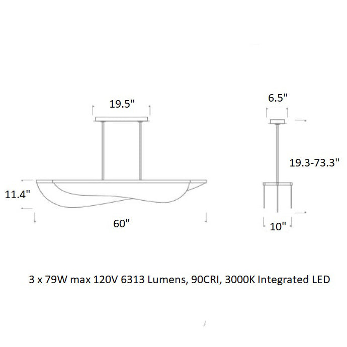 Nyra Linear Suspension Light