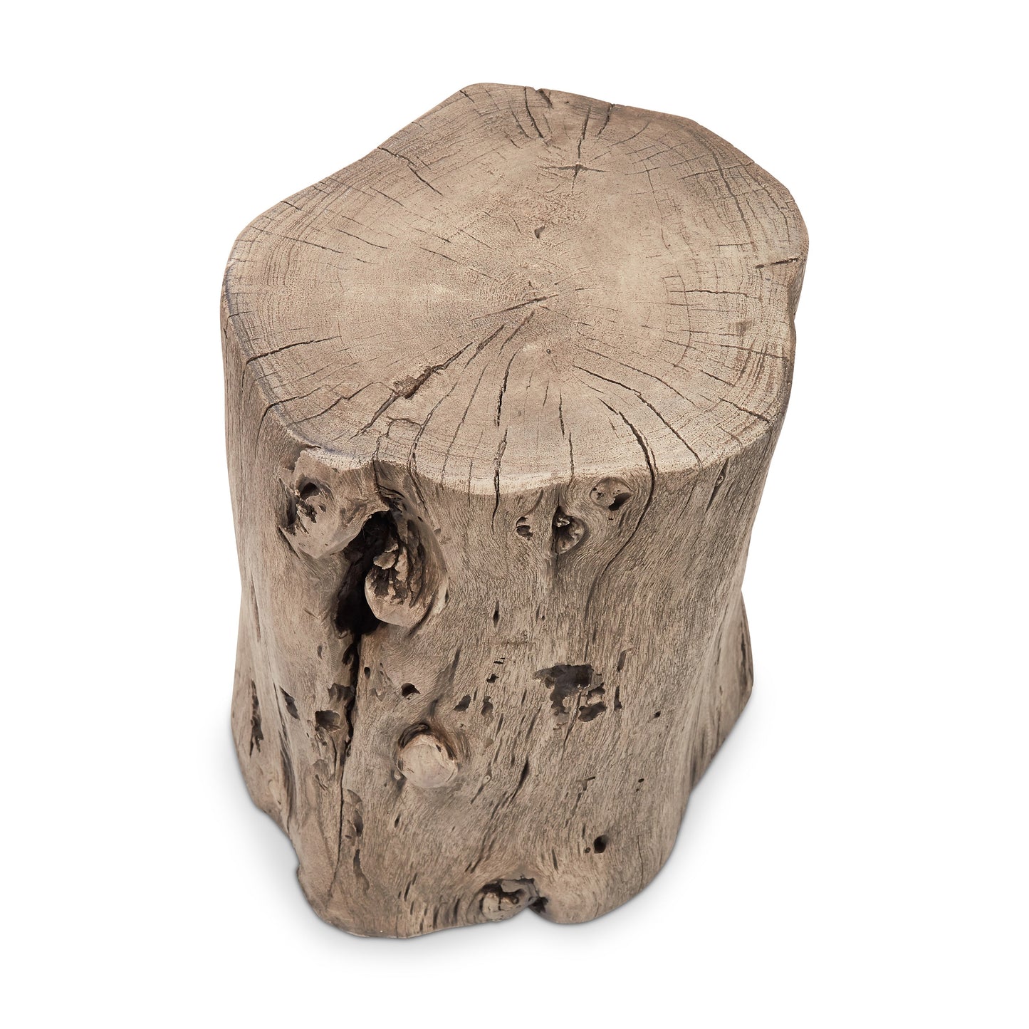 Solid Wood Stump Stool